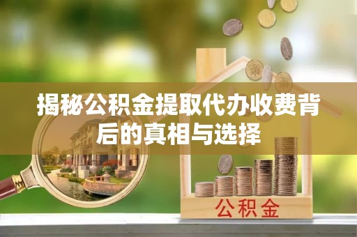 永康揭秘公积金提取代办收费背后的真相与选择