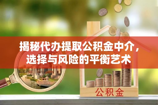 永康揭秘代办提取公积金中介，选择与风险的平衡艺术