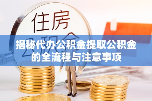 永康揭秘代办公积金提取公积金的全流程与注意事项