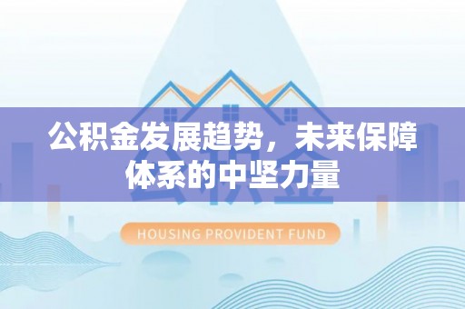 永康公积金发展趋势，未来保障体系的中坚力量