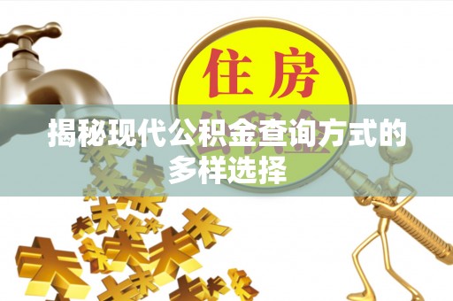 永康揭秘现代公积金查询方式的多样选择