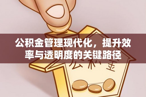 永康公积金管理现代化，提升效率与透明度的关键路径
