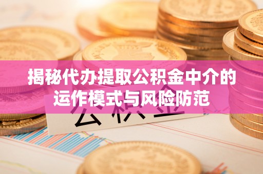 永康揭秘代办提取公积金中介的运作模式与风险防范