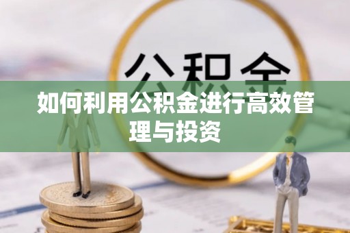 永康如何利用公积金进行高效管理与投资